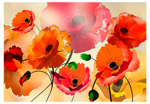 Fotobehang - Velvet Poppies