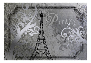 Fotobehang - Vintage Paris - silver