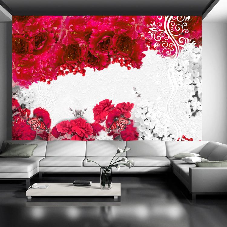Fotobehang - Colors of spring: red