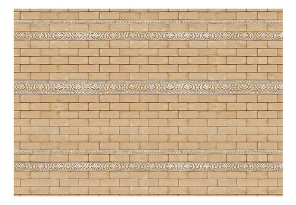 Fotobehang - Brick with ornaments