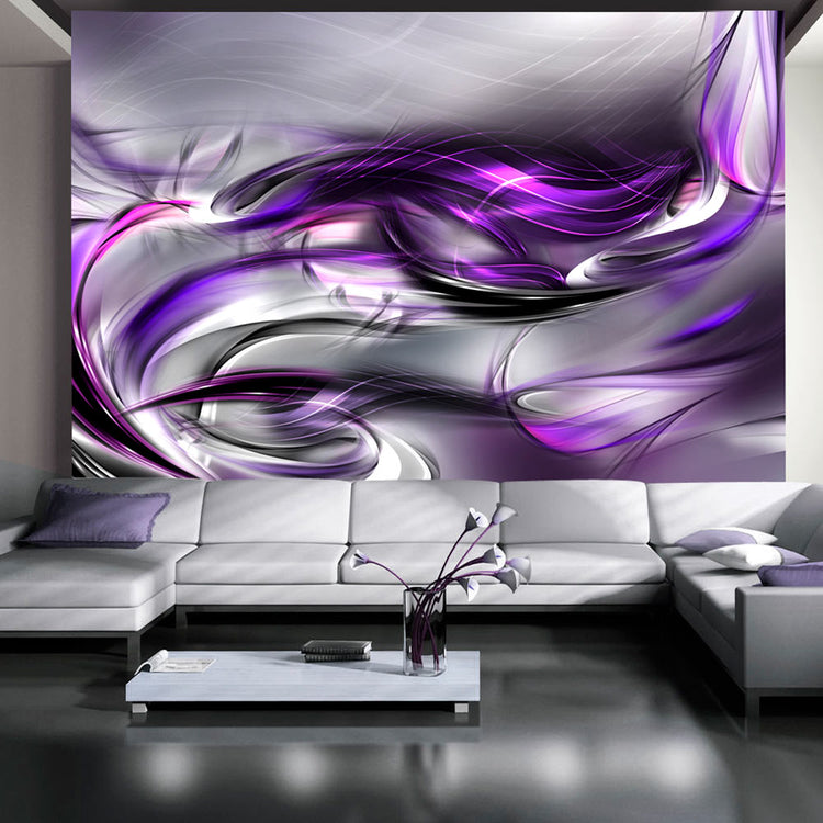 Fotobehang - Purple Swirls