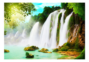 Fotobehang - The beauty of nature: Waterfall