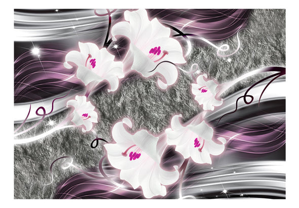 Fotobehang - Dance of charmed lilies