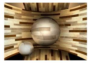 Fotobehang - Wooden orbit