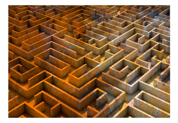 Fotobehang - Rusty maze