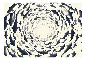 Fotobehang - Fish swirl
