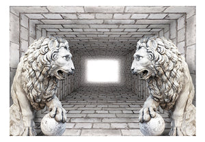 Fotobehang - Stone Lions