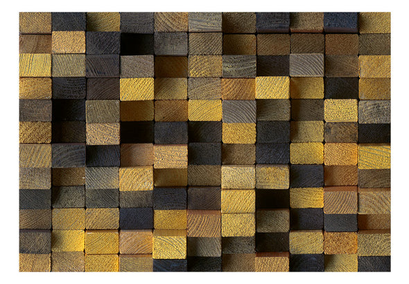 Fotobehang - Wooden cubes