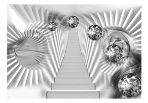 Fotobehang - Silver Stairs