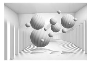 Fotobehang - Balls in White