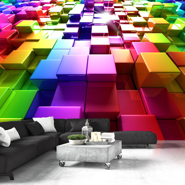 Fotobehang - Colored Cubes