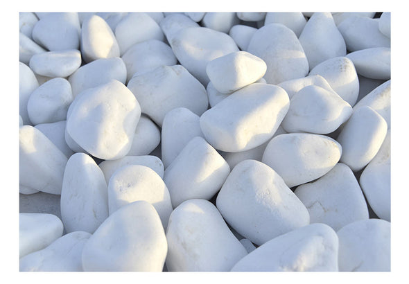 Fotobehang - White Pebbles