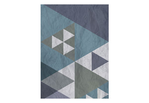 Fotobehang - Blue patchwork