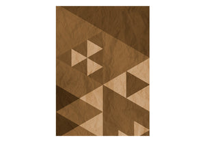 Fotobehang - Brown patchwork