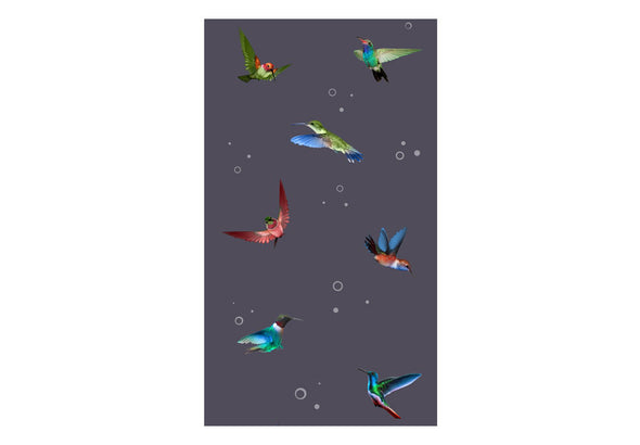 Fotobehang - Flight of hummingbirds