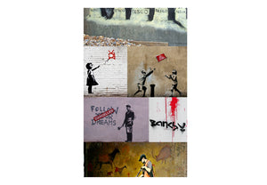 Fotobehang - Banksy - a collage