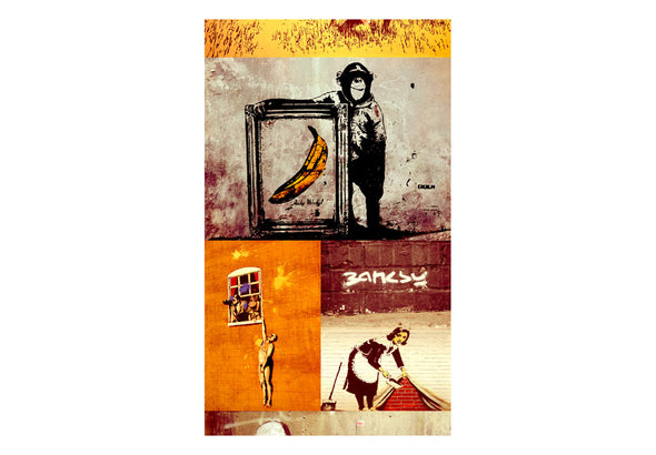 Fotobehang - Collage - Banksy