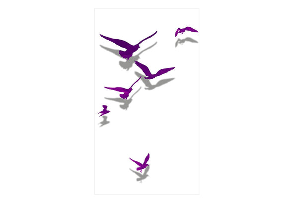 Fotobehang - Purple Birds