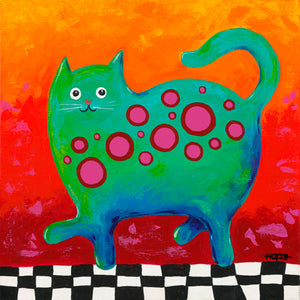 Plexiglas schilderij Funny Kitty