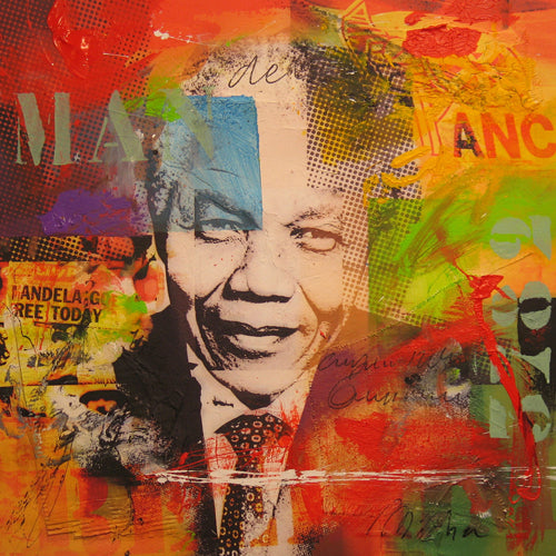 Plexiglas schilderij Mandela