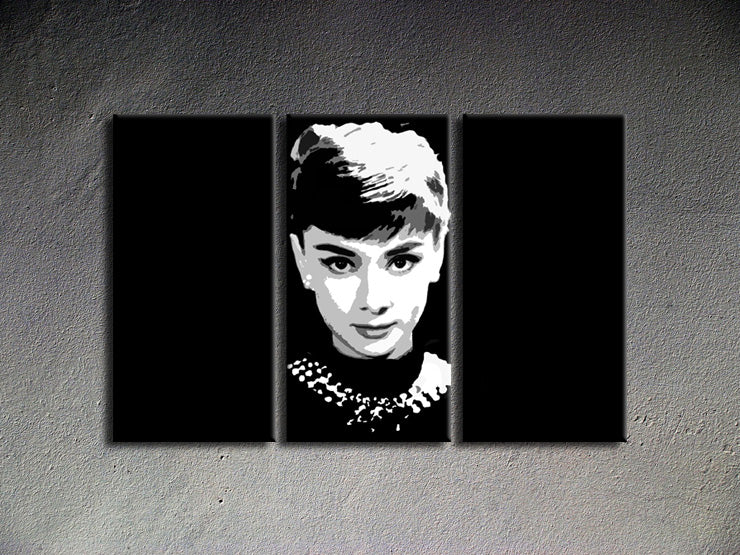 Popart schilderij Audrey Hepburn 1