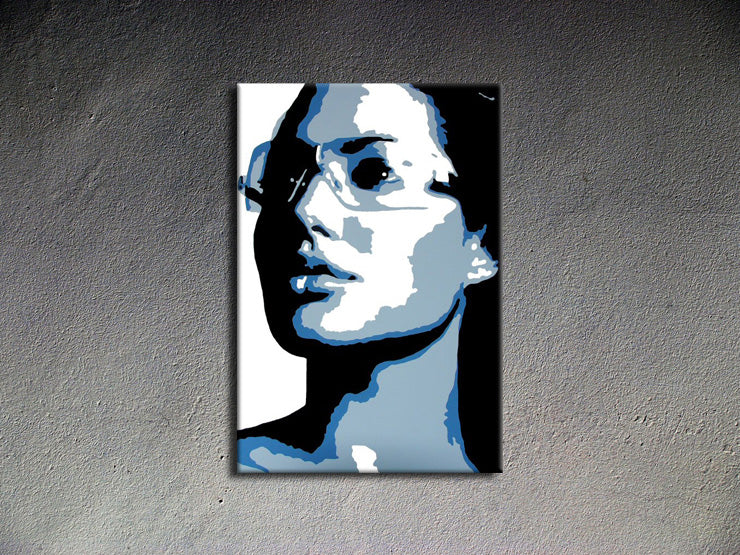 Popart schilderij Angelina Jolie 1