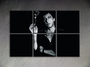 Popart schilderij Scarface - Al Pacino 6 delig