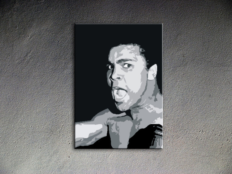 Popart schilderij Muhammad Ali