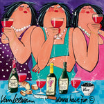 Dikke dames schilderij Wanna Have Fun 1 (Giclée)