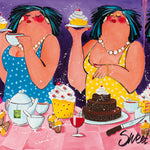 Dikke dames schilderij Sweet Dreams (Giclée)