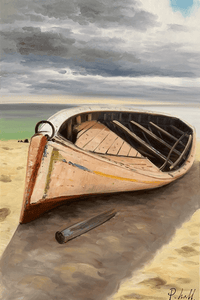 Olieverf schilderij Ashore 120x80