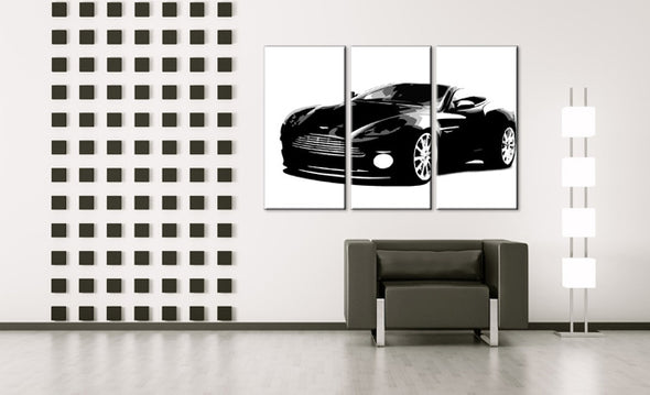 Popart schilderij Aston Martin 3 delig