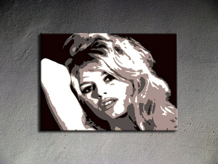 Popart schilderij Brigitte Bardot