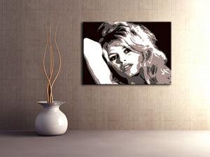 Popart schilderij Brigitte Bardot