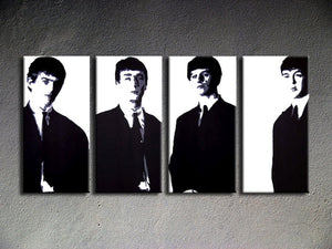 Popart schilderij Beatles 4 delig