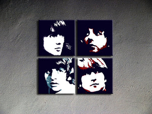 Popart schilderij Beatles 2