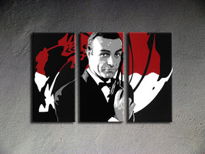 Popart schilderij James Bond 3