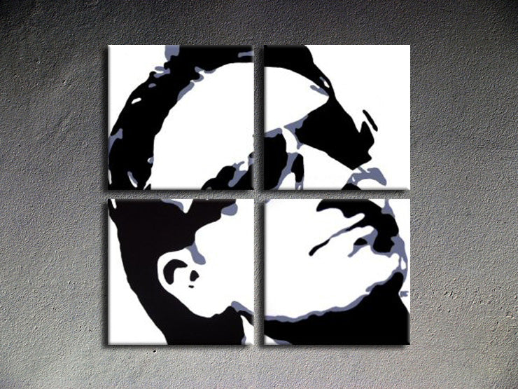 Popart schilderij Bono-U2