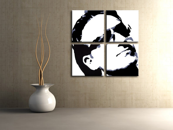 Popart schilderij Bono-U2