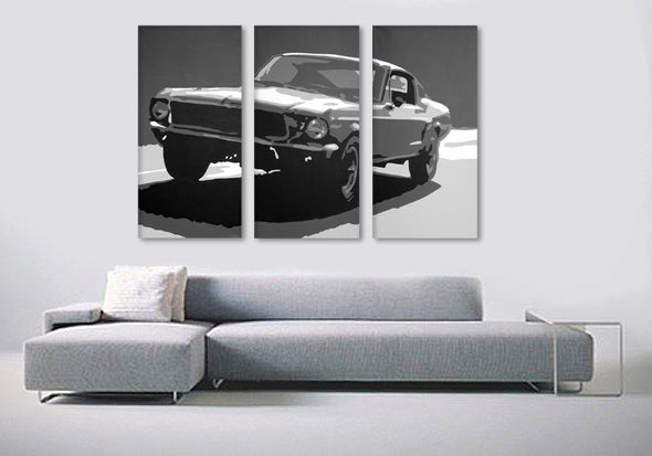 Popart schilderij Ford Mustang Bullit