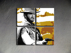 Popart schilderij Clint Eastwood 3