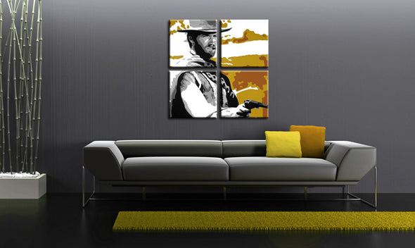 Popart schilderij Clint Eastwood 3