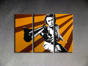 Popart schilderij Clint Eastwood 1
