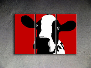 Popart schilderij Cow 1