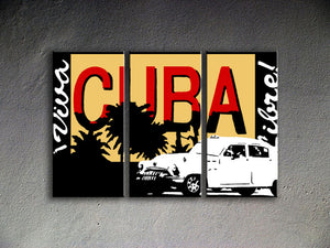 Popart schilderij Cuba