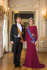 Staatsieportret Willem-Alexander en Koningin Máxima op dibond