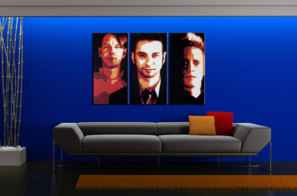 Popart schilderij Depeche Mode 3 delig