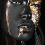 Aluminium schilderij Dripping Gold fotokunst