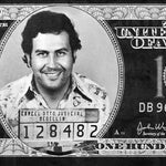 Aluminium schilderij Escobar Dollar fotokunst
