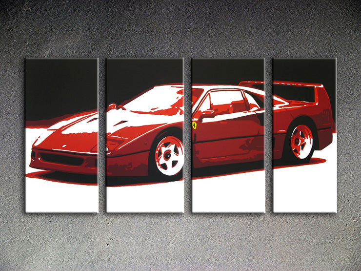 Popart schilderij Ferrari F40